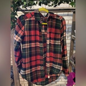 Woman’s American Eagle Boyfriend Fit Flannel